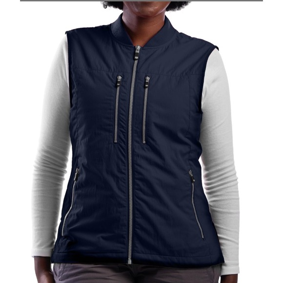 Scottevest Jackets & Blazers - SCOTTeVEST Women's Blue Travel Vest Sz M – 9 Pockets – Tec Utility 101 Vest NWT